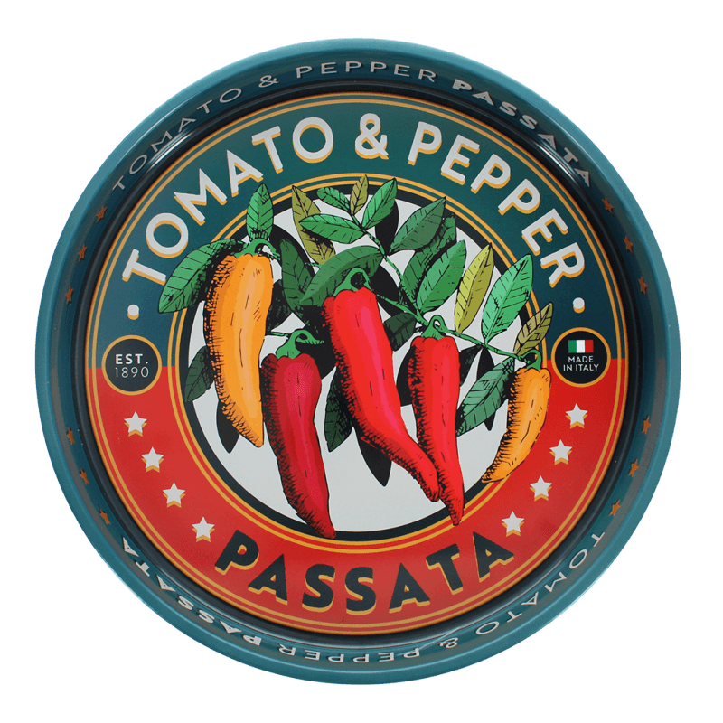 rex london Round metal serving tray - Passata