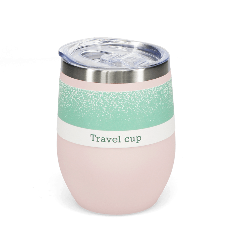 Rex London Rubber Coated Travel Cup 350ml - Pink