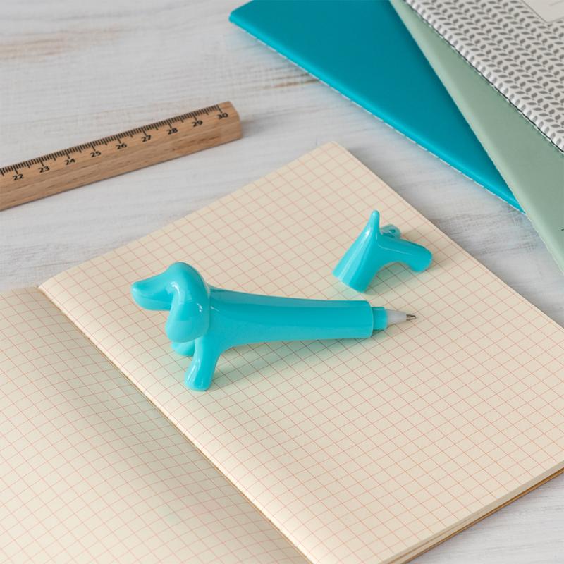 rex london Sausage dog shaped pen - Aqua