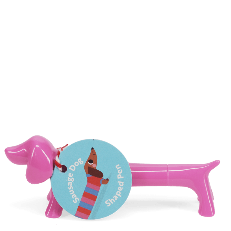 Rex London Sausage Dog Shaped Pen - Pink