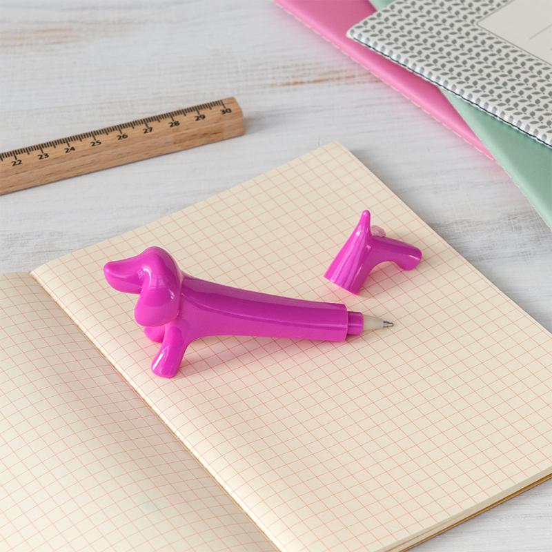 rex london Sausage dog shaped pen - Pink