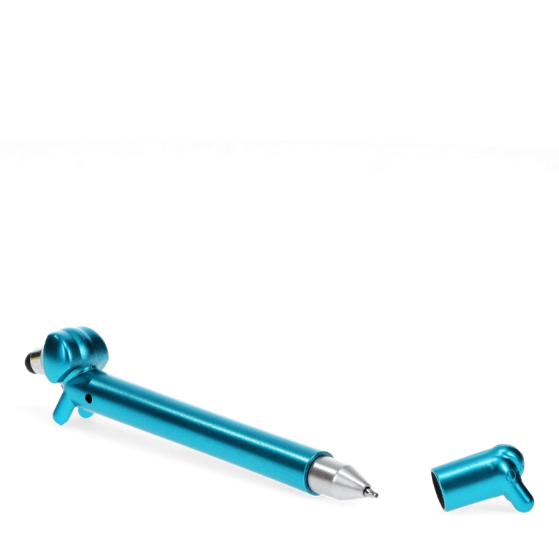 Rex London Sausage Dog Shaped Pen With Stylus - Blue