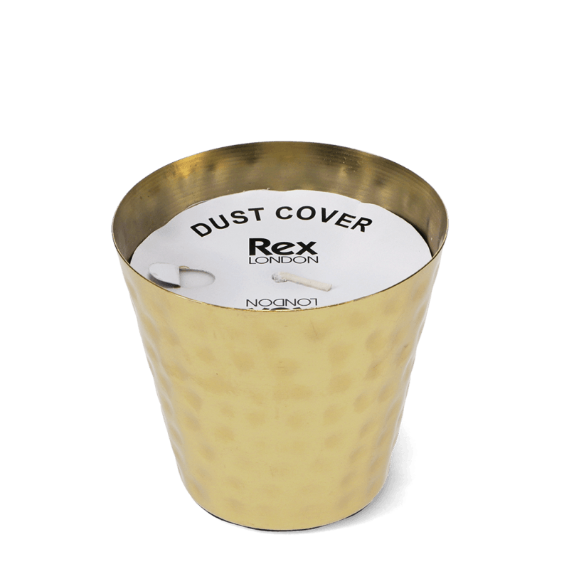 Rex London Scented Candle - Gold Tone Hammered Metal