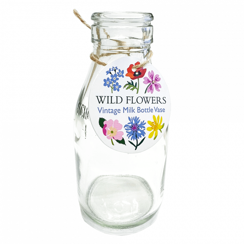 Rex London School Milk Bottle Vase - Wild Flowers