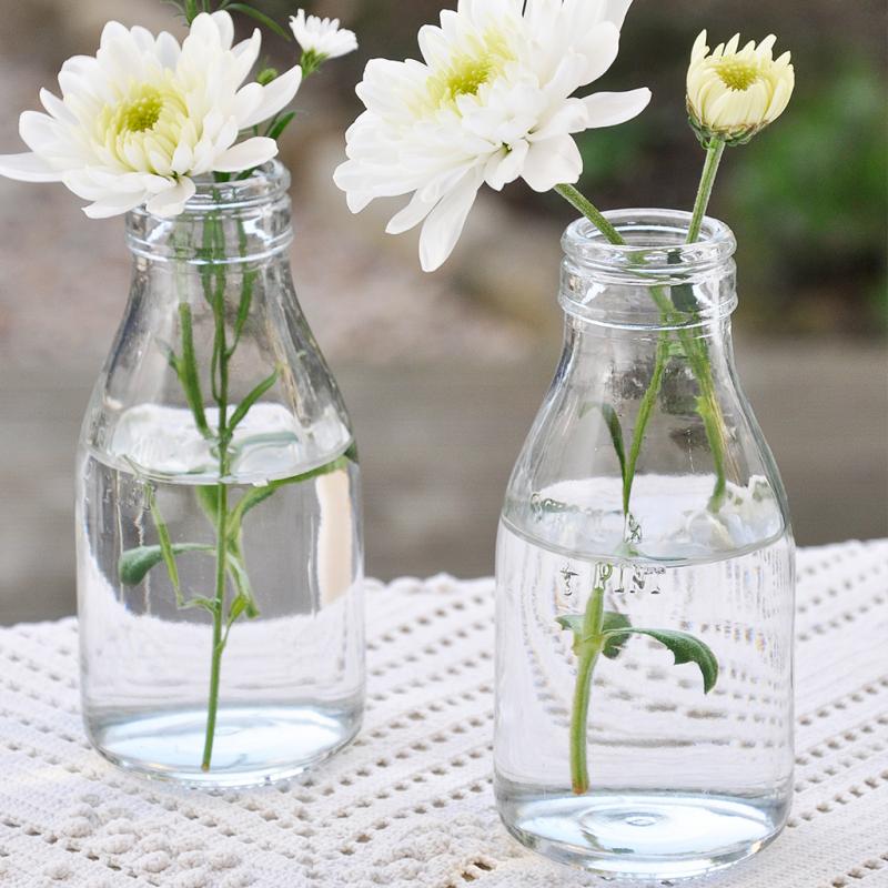 rex london School milk bottle vase - Wild Flowers