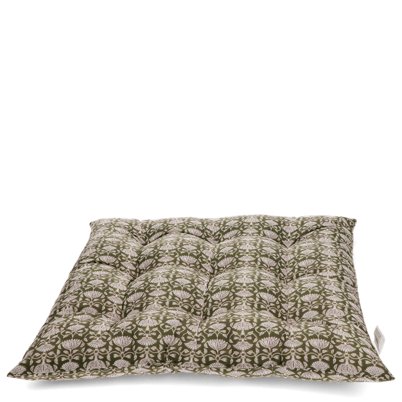 Rex London Seat Pad Cushion (37x37cm) - Brown Lily