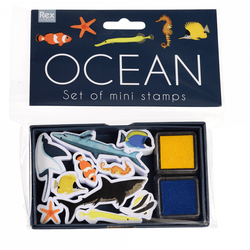 Rex London Set Of Mini Stamps - Ocean Animals