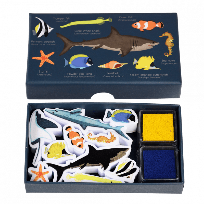Rex London Set Of Mini Stamps - Ocean Animals
