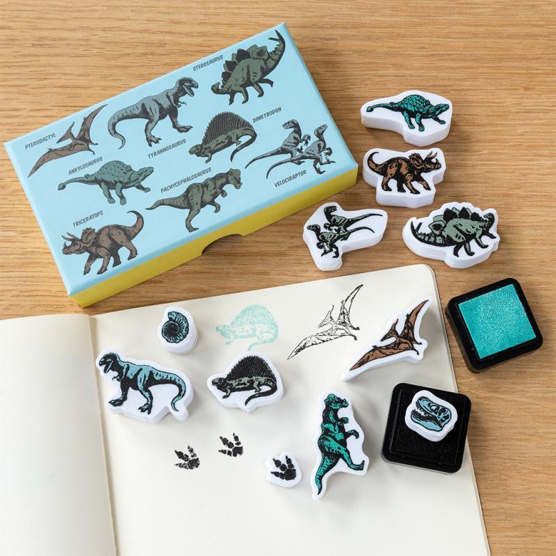 rex london Set of mini stamps - Prehistoric Land