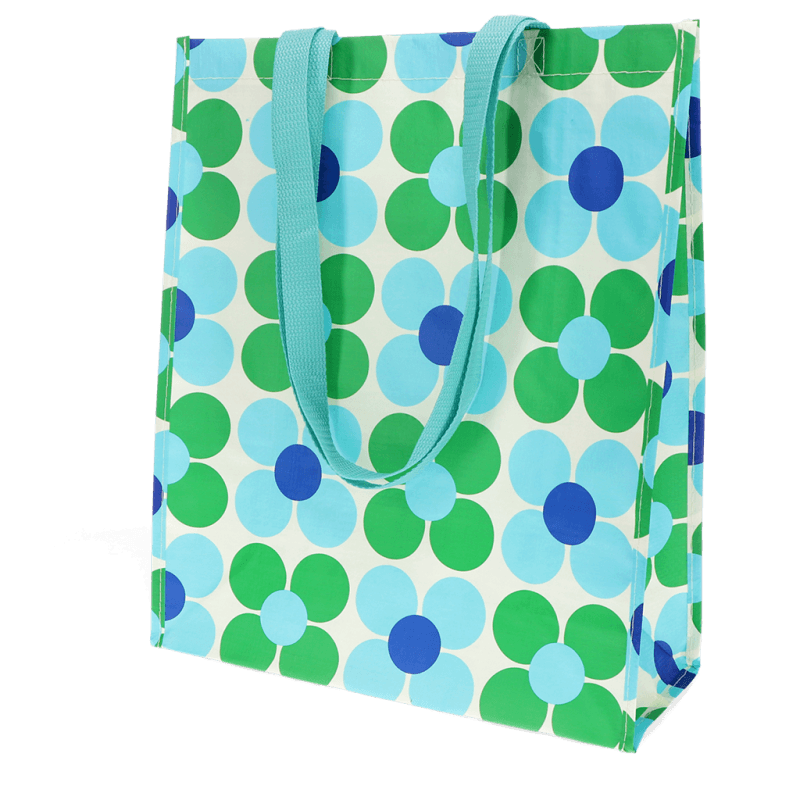 Rex London Shopping Bag - Daisy Blue And Green