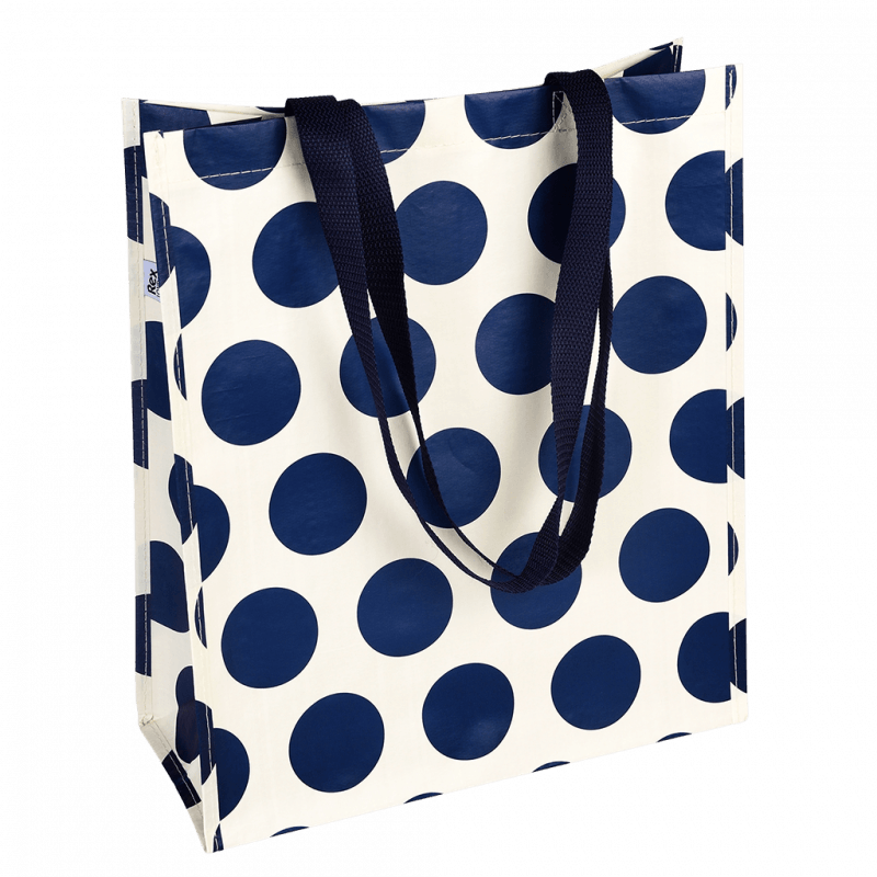 Rex London Shopping Bag - Spotlight Navy On White