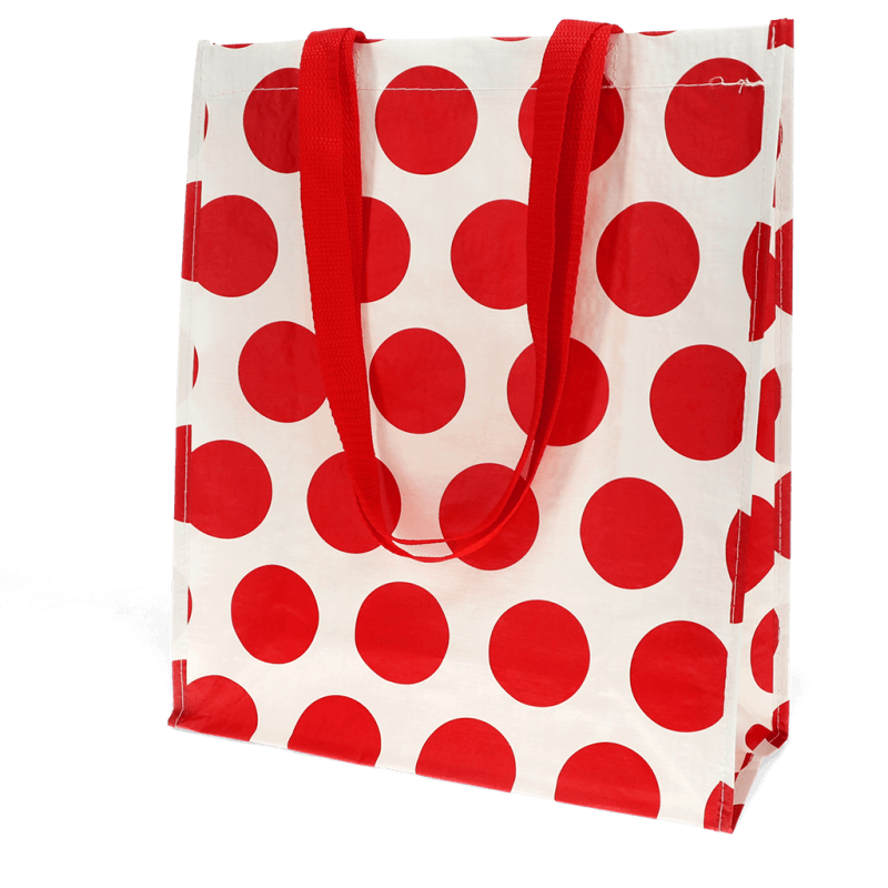 Rex London Shopping Bag - Spotlight Red On White