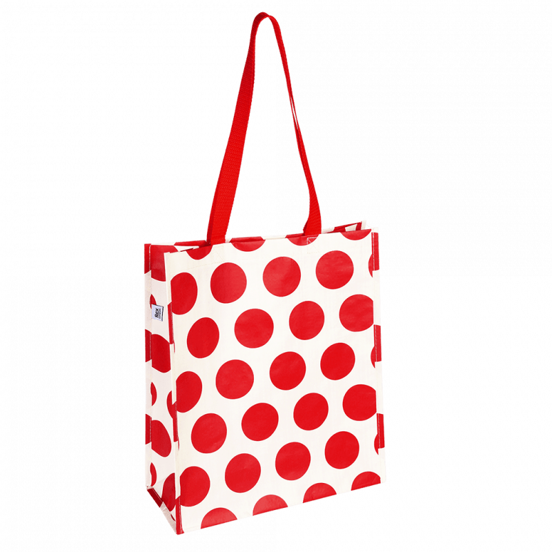 Rex London Shopping Bag - Spotlight Red On White