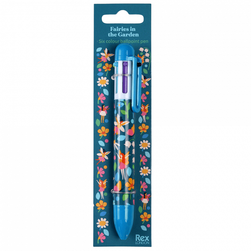 Rex London Six Colour Pen - Fairies In The Garden