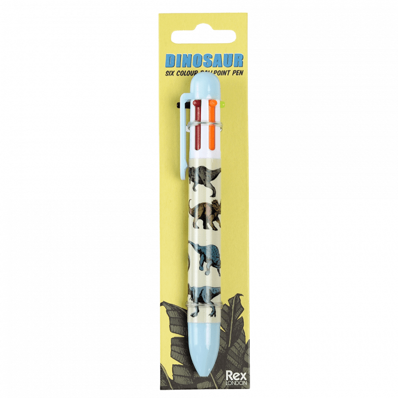 Rex London Six Colour Pen - Prehistoric Land