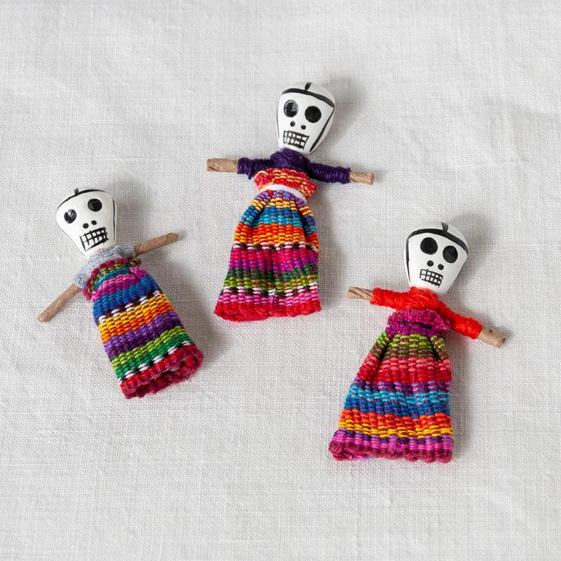 rex london Skull worry doll - Assorted (SINGLE)