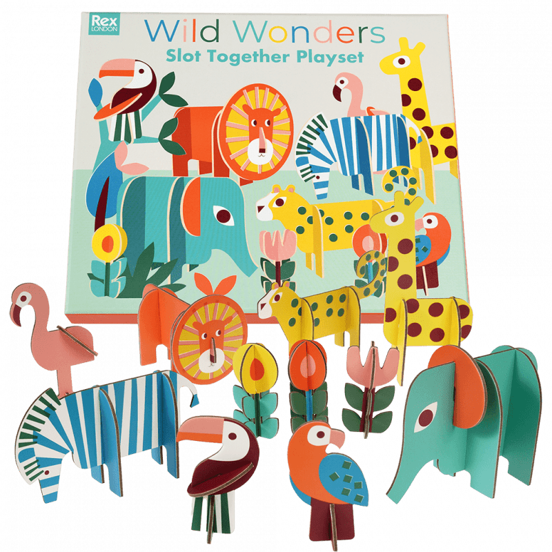 Rex London Slot Together Playset - Wild Wonders