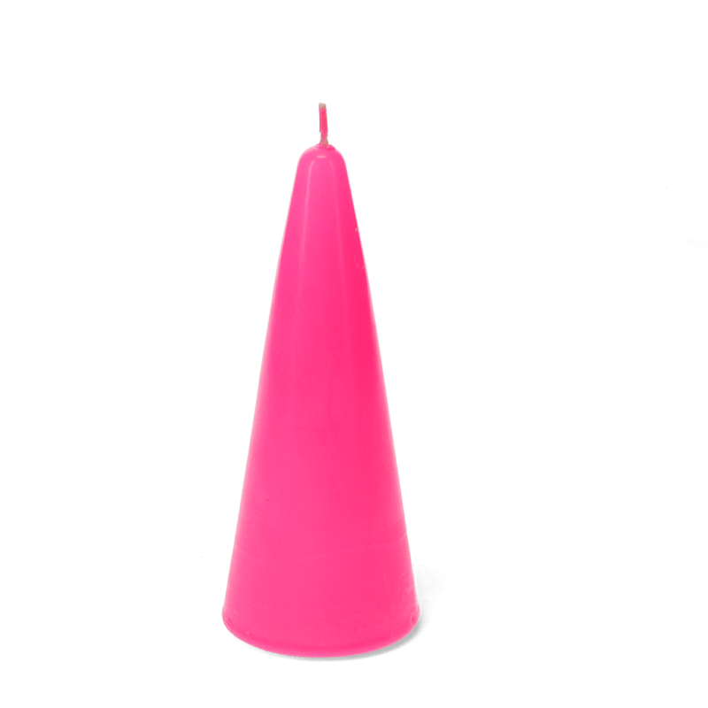 Rex London Small Cone Candle - Bright Pink