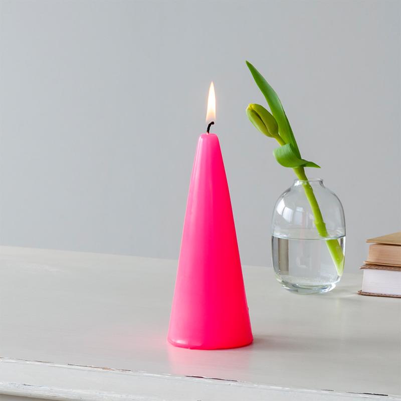 rex london Small cone candle - Bright Pink