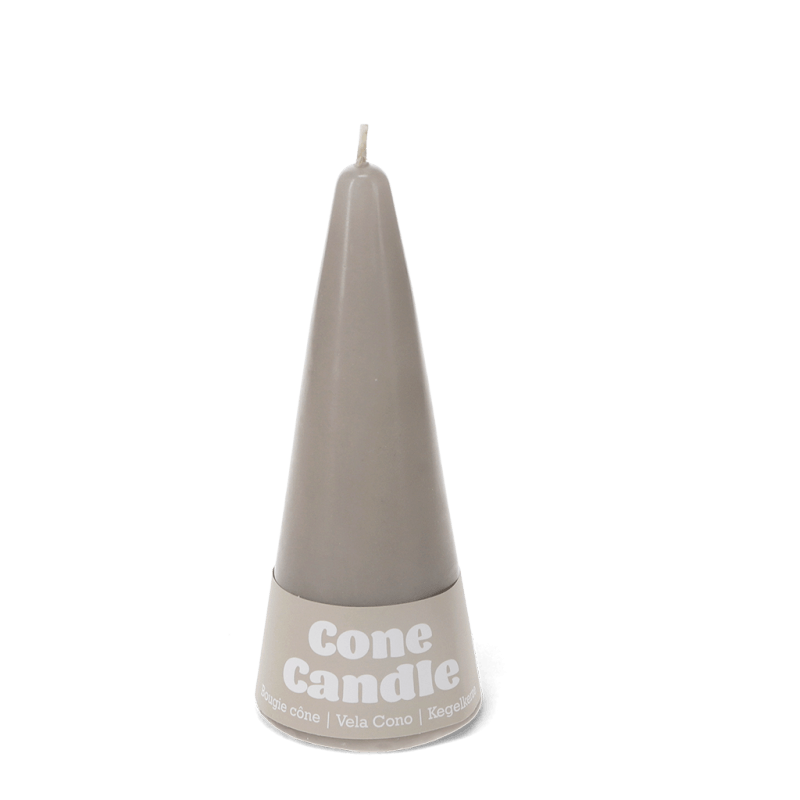 Rex London Small Cone Candle - Light Grey
