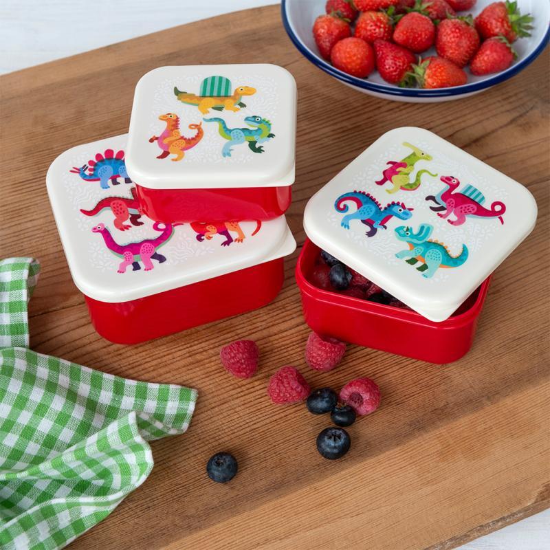 rex london Snack boxes (set of 3) - Baby Dinos