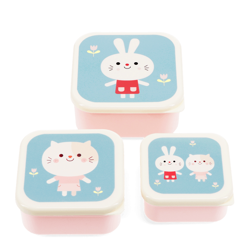 Rex London Snack Boxes (set Of 3) - Lottie And Friends