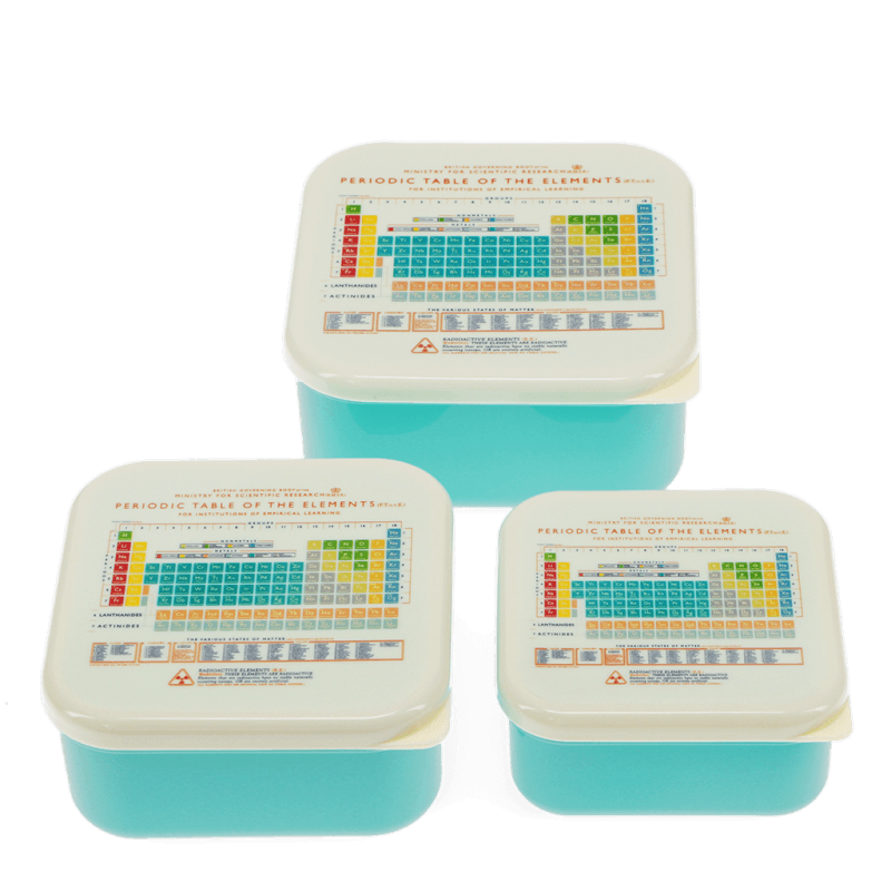 Rex London Snack Boxes (set Of 3) - Periodic Table