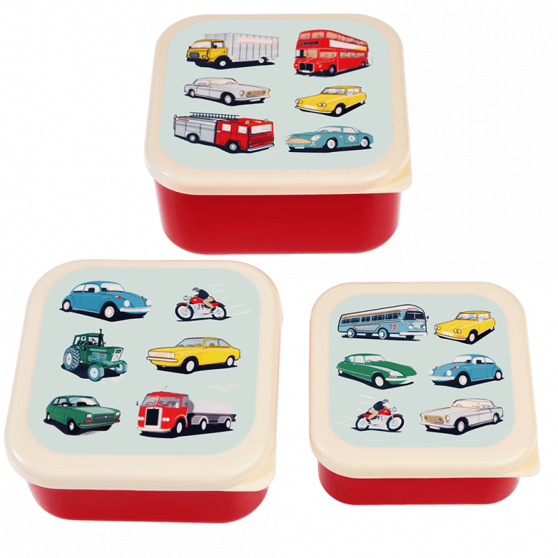 Rex London Snack Boxes (set Of 3) - Road Trip