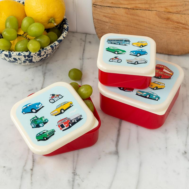 rex london Snack boxes (set of 3) - Road Trip