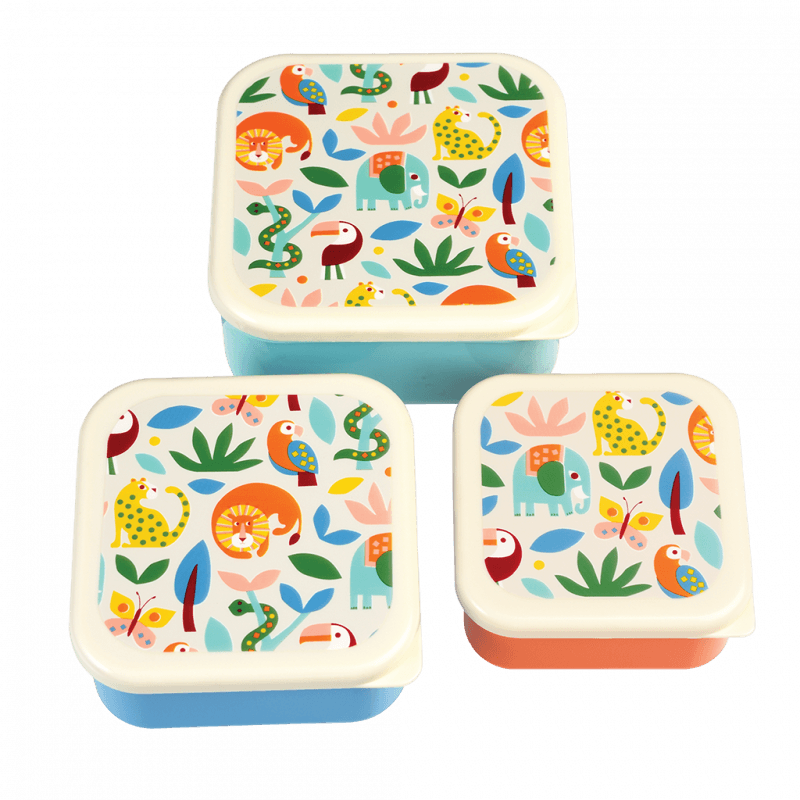 Rex London Snack Boxes (set Of 3) - Wild Wonders