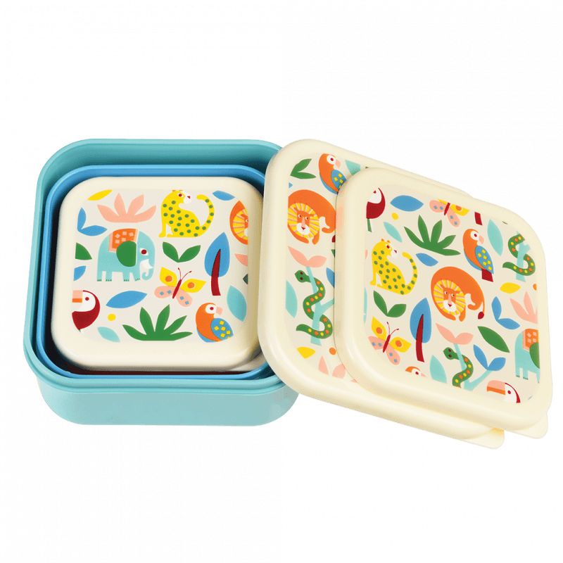 Rex London Snack Boxes (set Of 3) - Wild Wonders