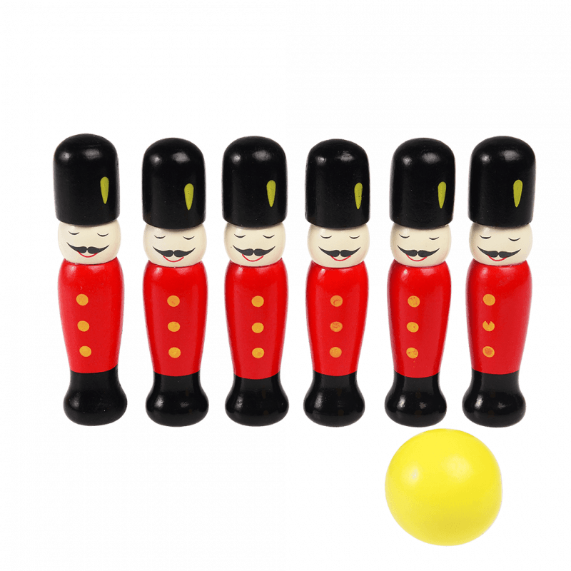 Rex London Soldier Skittles Wooden Toy