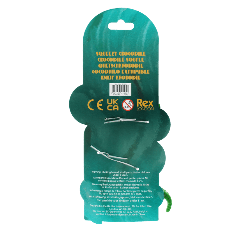 Rex London Squishy Toy - Crocodile