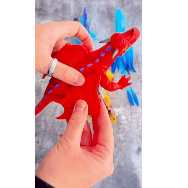 Rex London Squishy Toy - Red Dragon