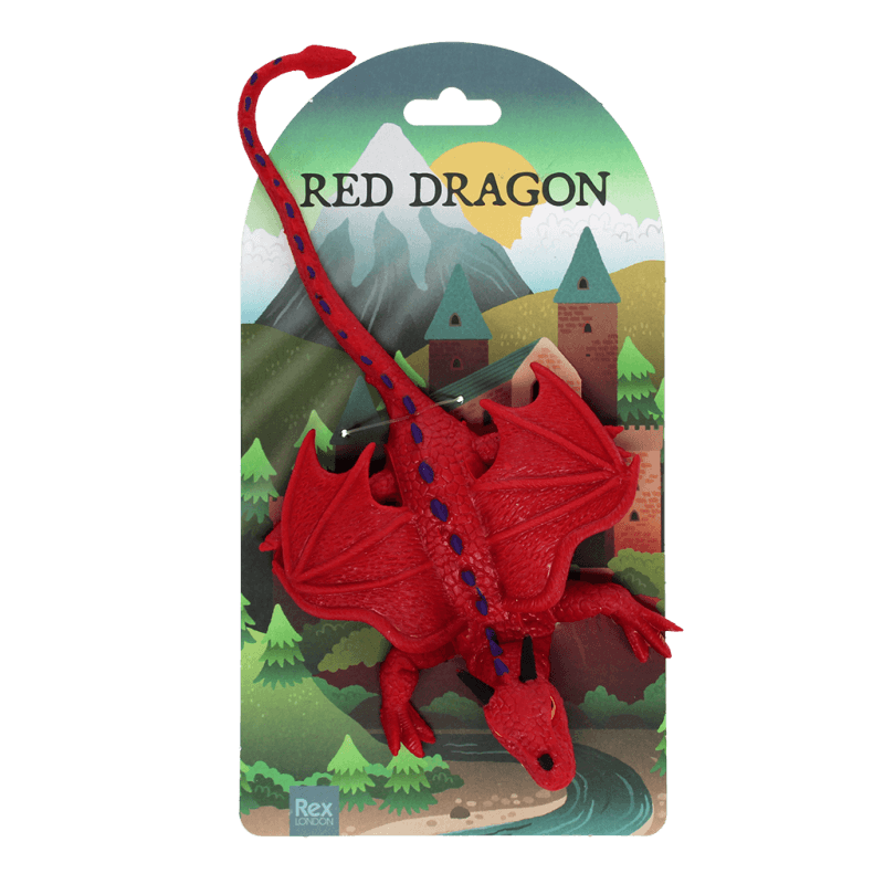 Rex London Squishy Toy - Red Dragon