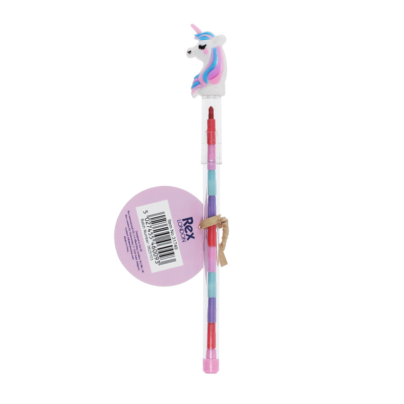Rex London Stackable Crayon Pen - Unicorn