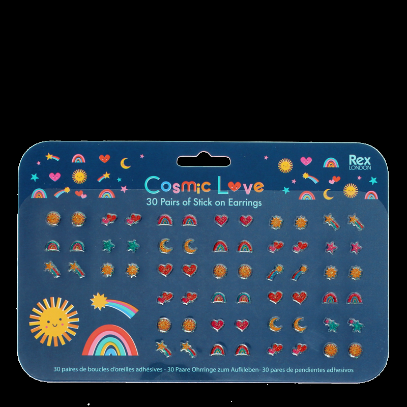 Rex London Stick On Earrings (30 Pairs) - Cosmic Love