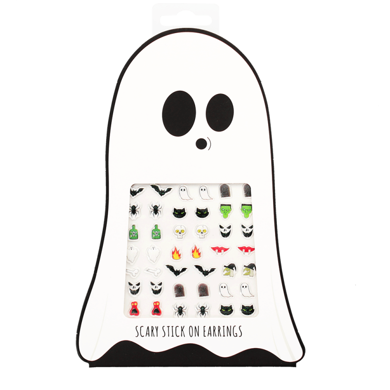 Rex London Stick On Earrings (30 Pairs) - Spooky