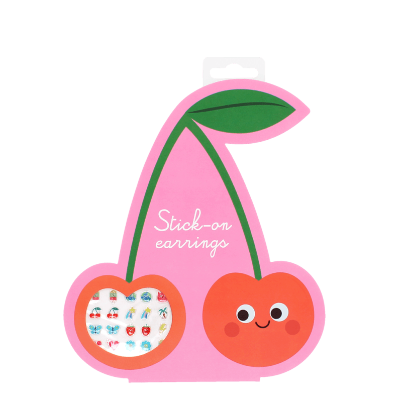 Rex London Stick On Earrings (40 Pairs) - Cherry