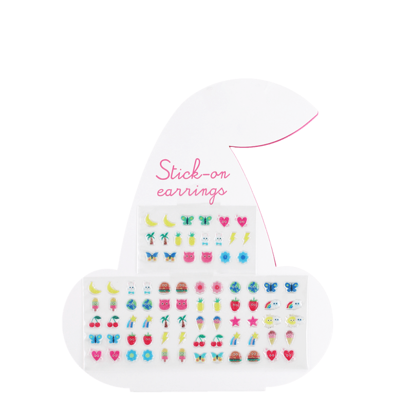 Rex London Stick On Earrings (40 Pairs) - Cherry