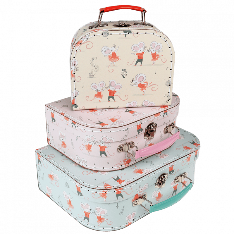 Rex London Storage Cases (set Of 3) - Mouse Ballet