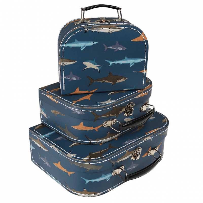 Rex London Storage Cases (set Of 3) - Sharks