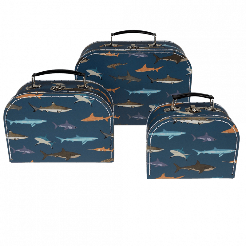 Rex London Storage Cases (set Of 3) - Sharks