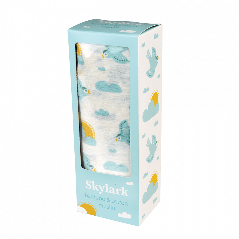 Rex London Swaddling Blanket - Skylark