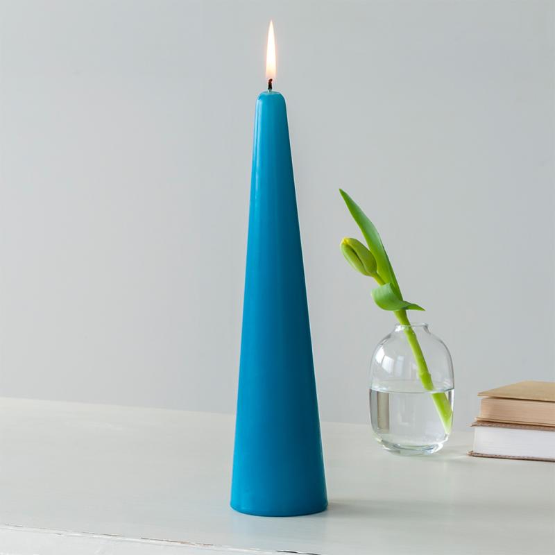 rex london Tall cone candle - Dark blue