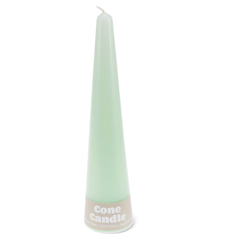 Rex London Tall Cone Candle - Mint Green