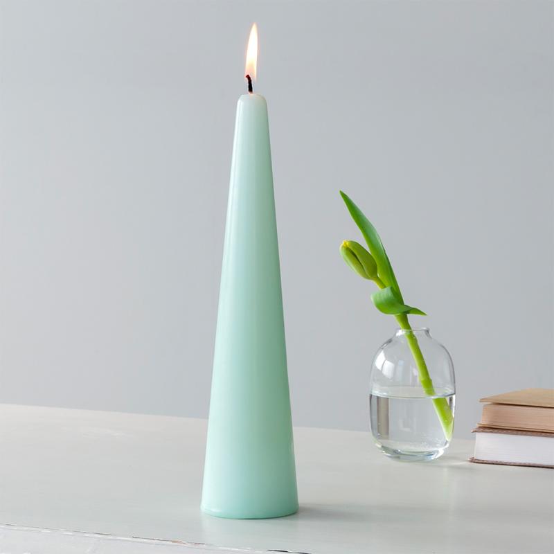 rex london Tall cone candle - Mint green