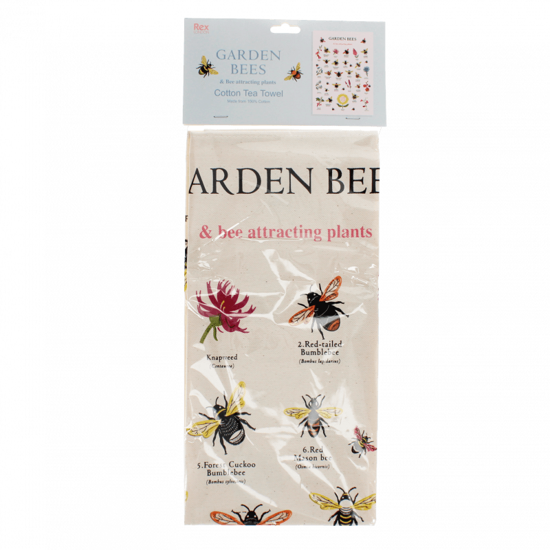 Rex London Tea Towel - Garden Bees