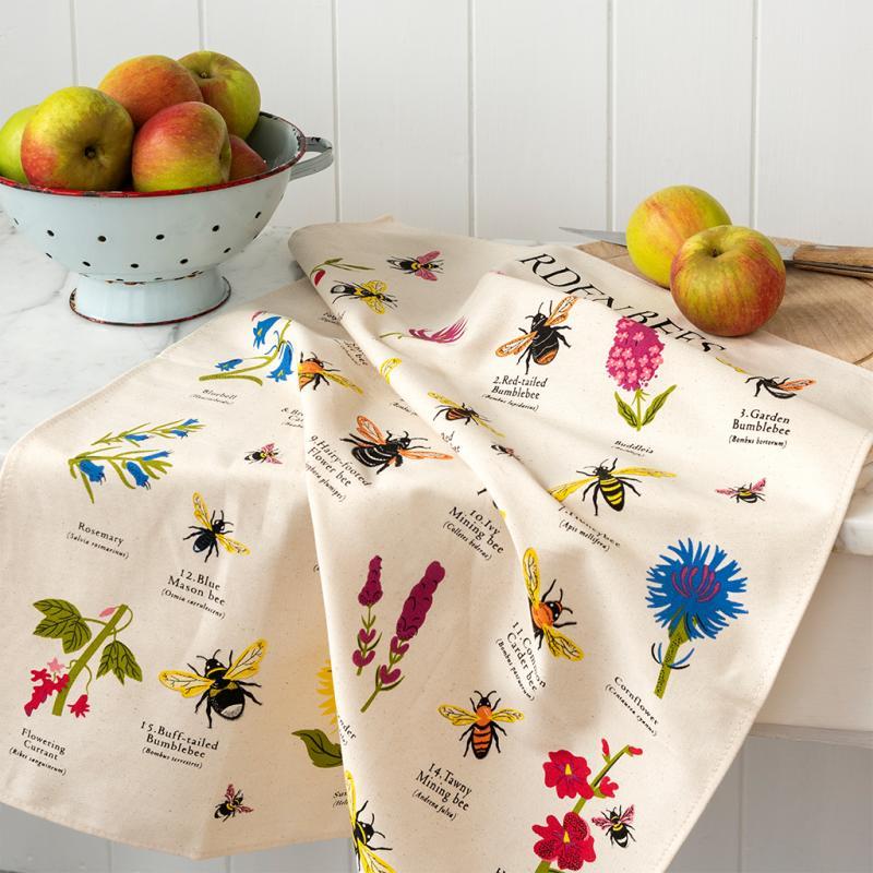 rex london Tea towel - Garden Bees