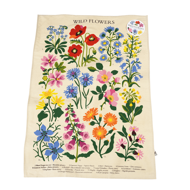 Rex London Tea Towel - Wild Flowers